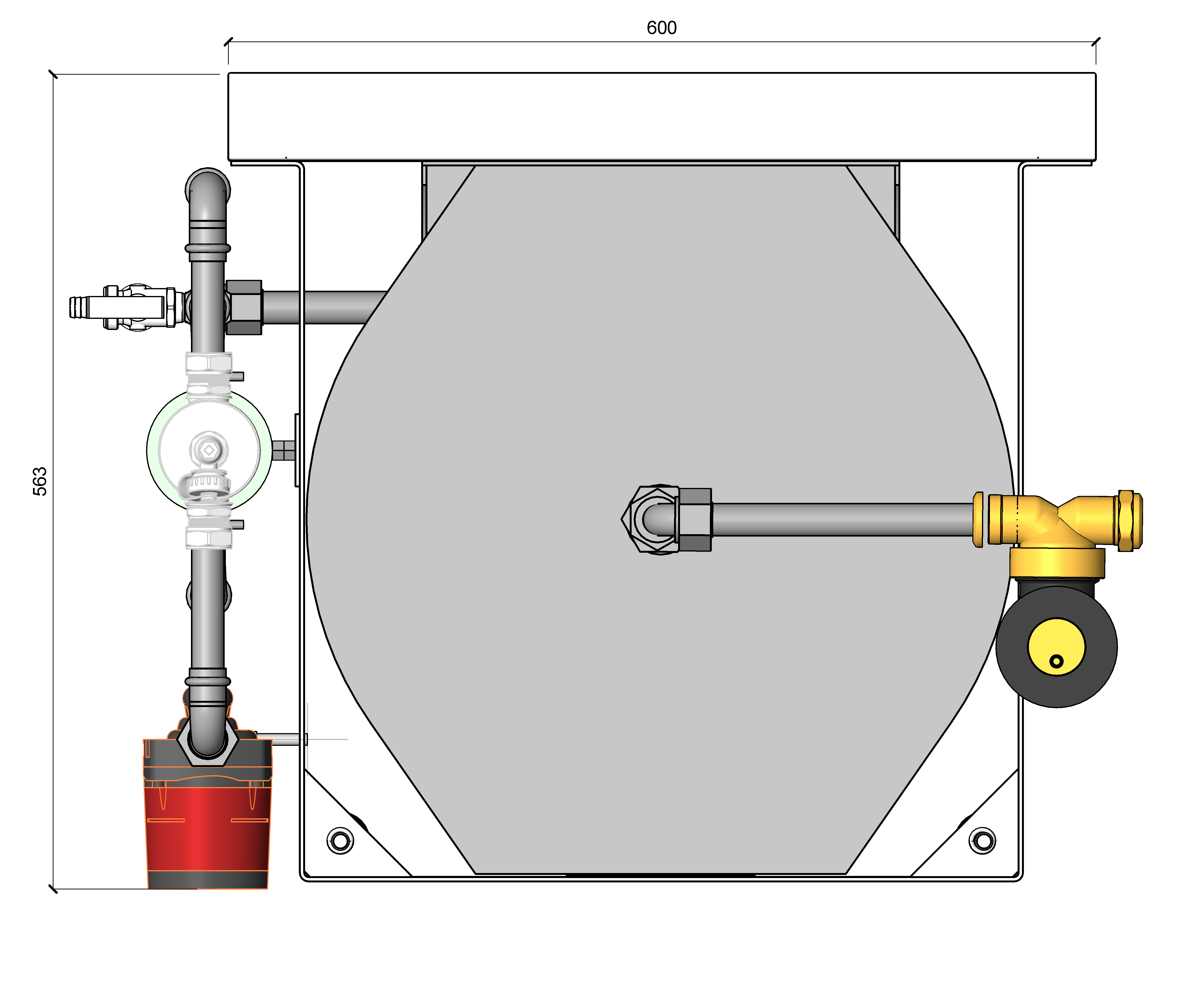 Top View Dimensions